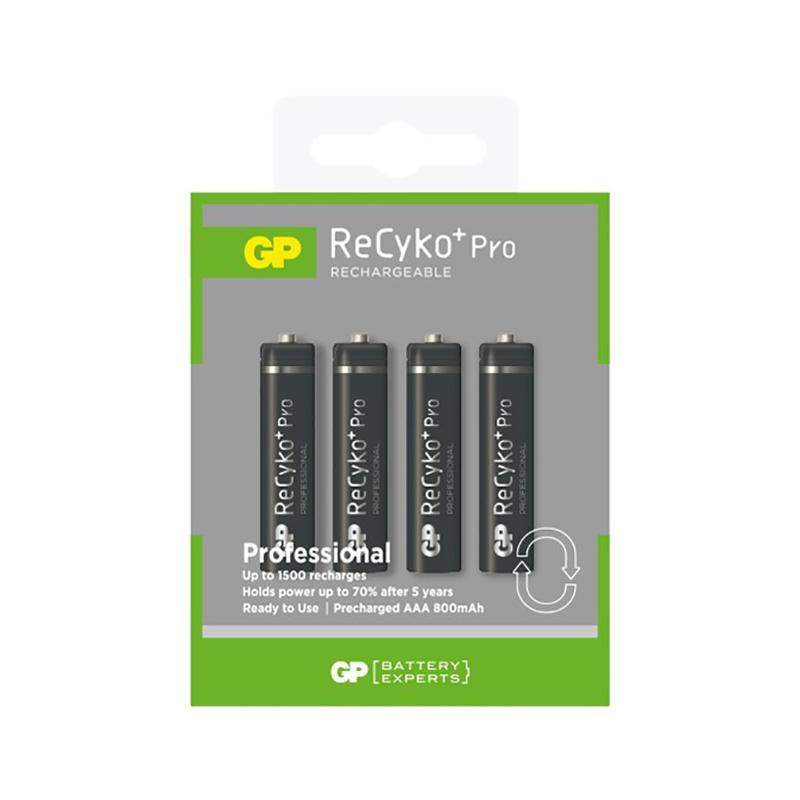JS-GP0820R GP Recyko 4pk Batteries AAA